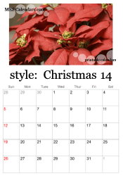 printable Christmas calendar