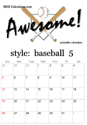 Printable Baseball Calendars customizable sports calendars to print