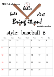 Printable Baseball Calendars customizable sports calendars to print