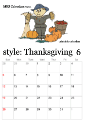 Get November 2020 Printable Calendar Thanksgiving Background